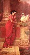 Raja Ravi Varma Hamsa Damayanti oil painting on canvas